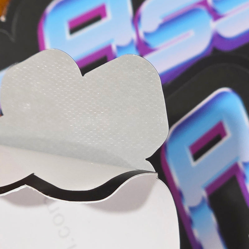 Blue Chrome Fat Ass - Slap Sticker