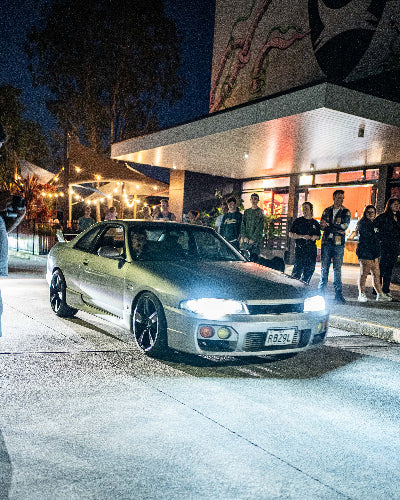 A photo of a nissan at the brisbane pop up meet