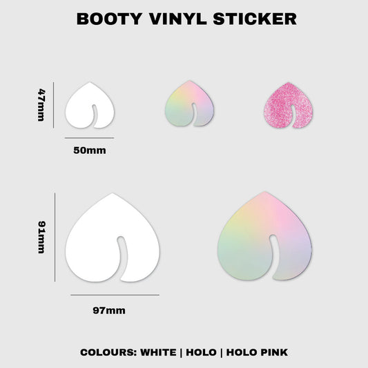 Booty Vinyl Stickers