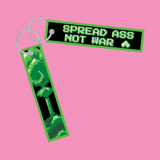 Spread Ass Not War Jet Tag