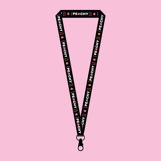 Life Is Peachy Lanyard