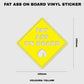 Fat Ass On Board Vinyl Sticker - Fat Ass Store