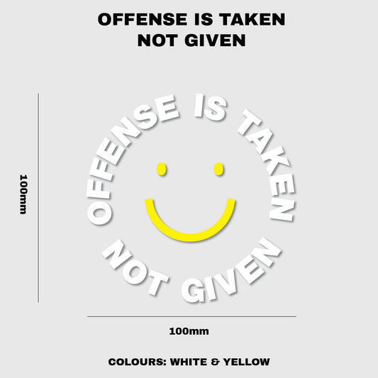 OffenseIsTakenNotGiven - Fat Ass Store