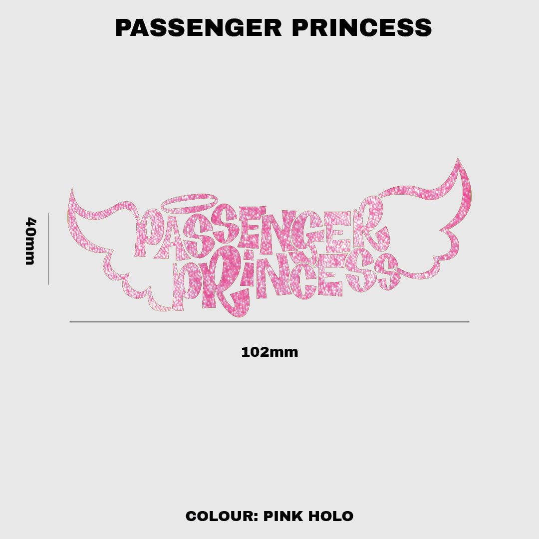 Passenger Princess Vinyl Sticker - Fat Ass Store
