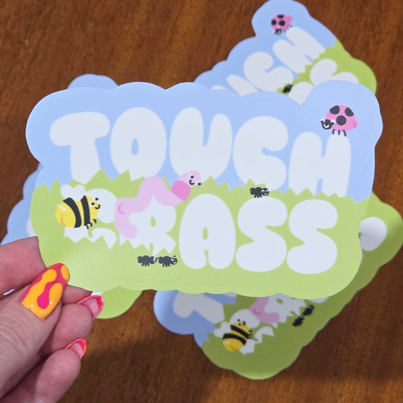 Touch Grass - Slap Sticker - Fat Ass Store