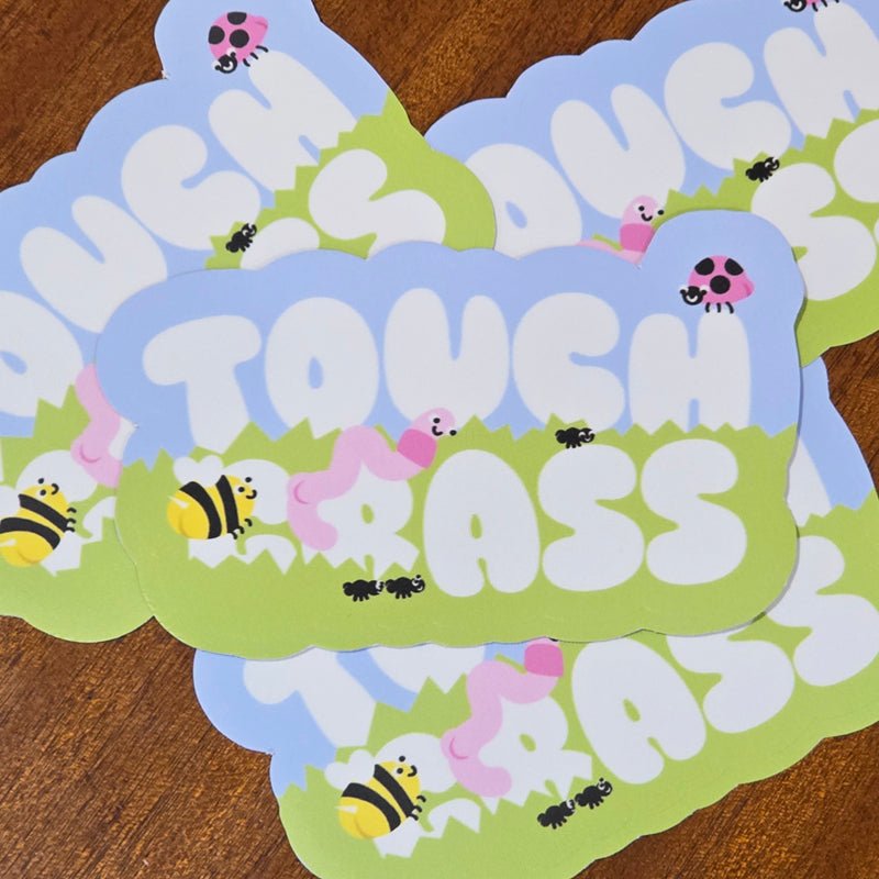 Touch Grass - Slap Sticker - Fat Ass Store