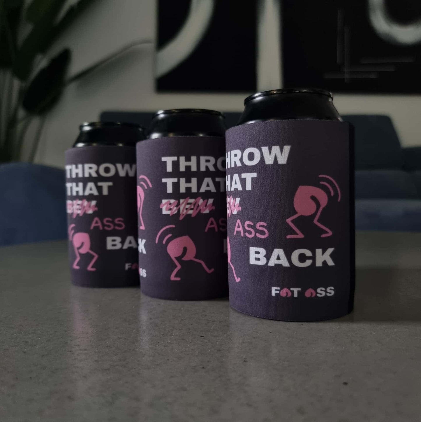 6 PACK Fat Ass Stubby Holders For Adam