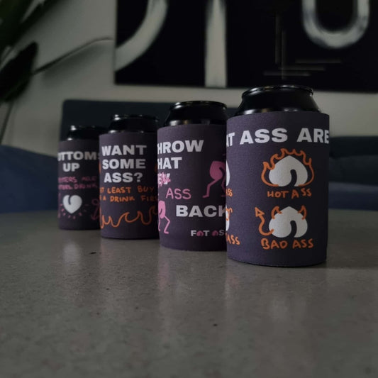 6 PACK Fat Ass Stubby Holders For Adam - Fat Ass Store