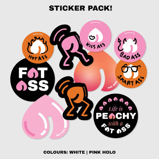 Fat Ass Sticker 10 Pack