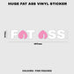 Huge Fat Ass Vinyl Sticker - Fat Ass Store