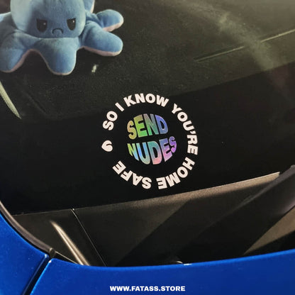 Send Nudes Vinyl Sticker - Fat Ass Store